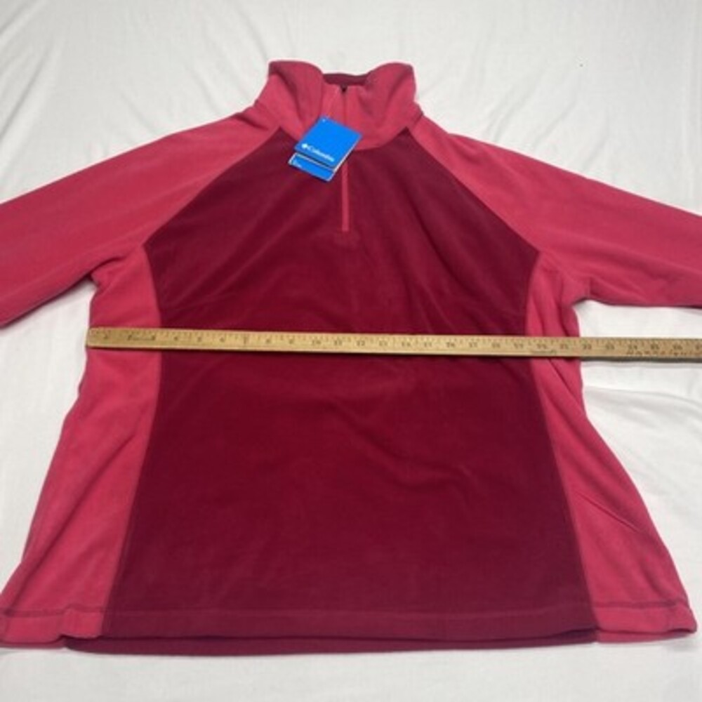 NWT Columbia Sportswear Company Pink 1X Quarter Zip Fleece Pullover! Brand new! - Picture 6 of 8